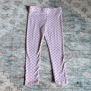 J. Crew Kids Leggings with Red Hearts